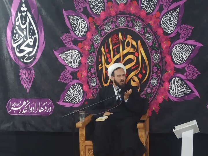 تصاویر/ مراسم عزاداری شهادت حضرت زهرا در آب‌پخش