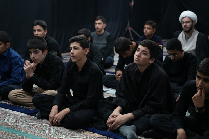 تصاویر/ مراسم عزاداری ایام فاطمیه در مدرسه علمیه امام صادق (ع) نقده