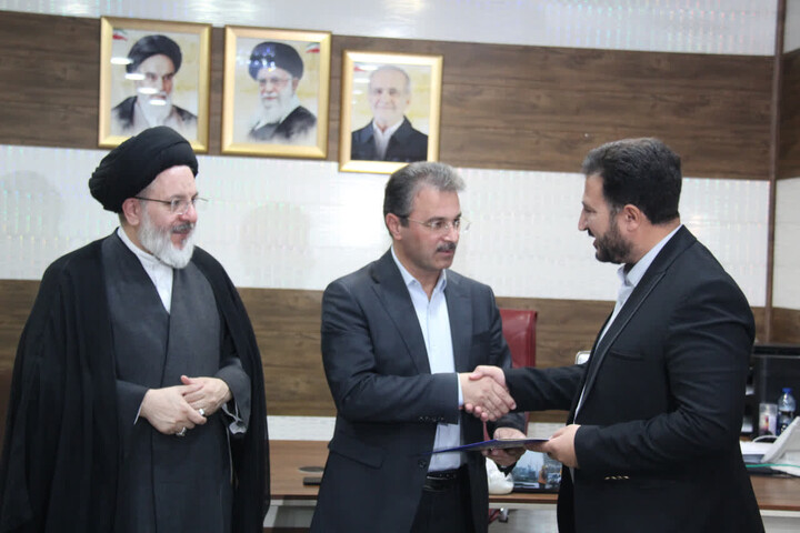 تصاویر / آیین تکریم و معارفه رئیس اداره اوقاف و امور خیریه شهرستان جلفا