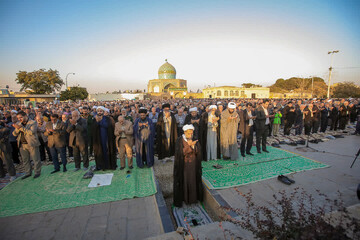 تصاویر / اقامه نماز باران توسط نماینده ولی فقیه در استان قزوین