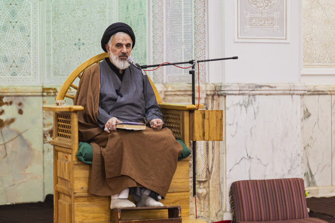 تصاویر/ درس اخلاق حجت الاسلام والمسلمین یزدان پناه در مسجد شهید مطهری