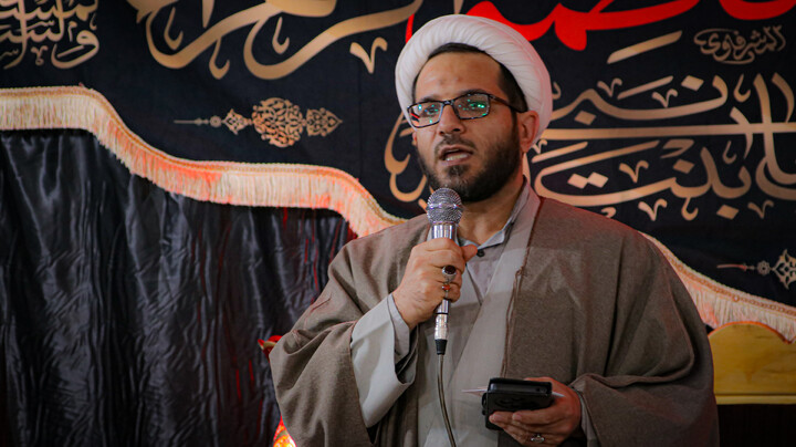 تصاویر/برگزاری مراسم فاطمیه در مدرسه علمیه آیت‌الله دامغانی همدان