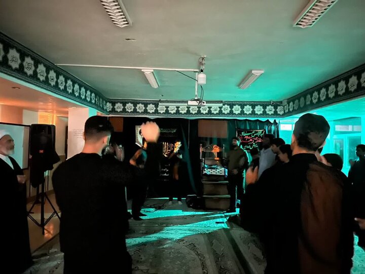 تصاویر/ آیین عزاداری شهادت حضرت فاطمه(س) در مدرسه علمیه الغدیر نراق