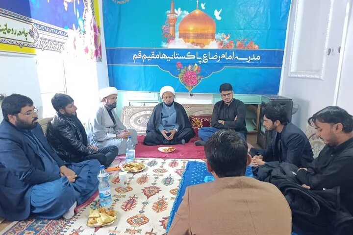 جامعہ روحانیت بلوچستان، قم کے صدر کی پرنسپل مدرسہ جوادیہ لکھی غلام شاہ سے ملاقات / مختلف امور پر تبادلۂ خیال