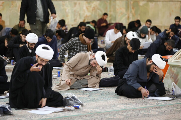 تصاویر/ مرحله استانی مسابقات علمی (المپیاد) حوزه علمیه قم