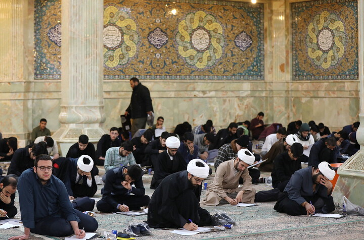 تصاویر/ مرحله استانی مسابقات علمی (المپیاد) حوزه علمیه قم