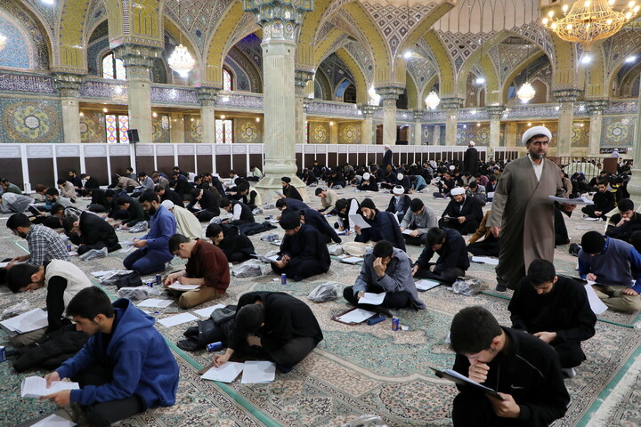 تصاویر/ مرحله استانی مسابقات علمی (المپیاد) حوزه علمیه قم