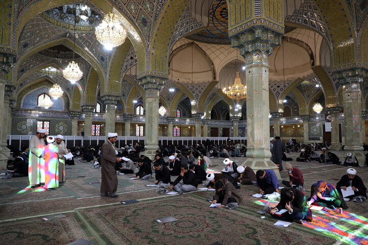 تصاویر/ مرحله استانی مسابقات علمی (المپیاد) حوزه علمیه قم