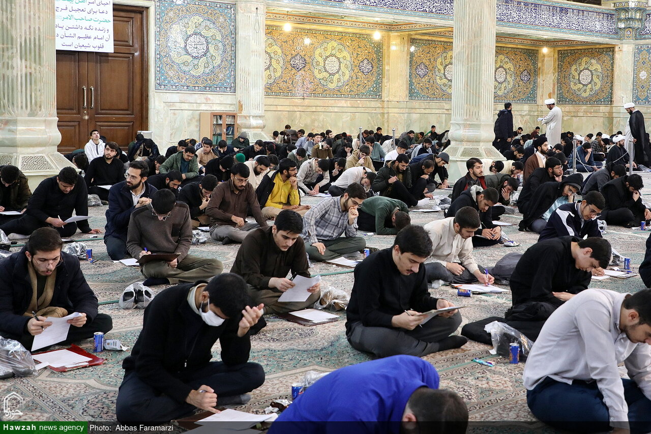 تصاویر/ مرحله استانی مسابقات علمی (المپیاد) حوزه علمیه قم