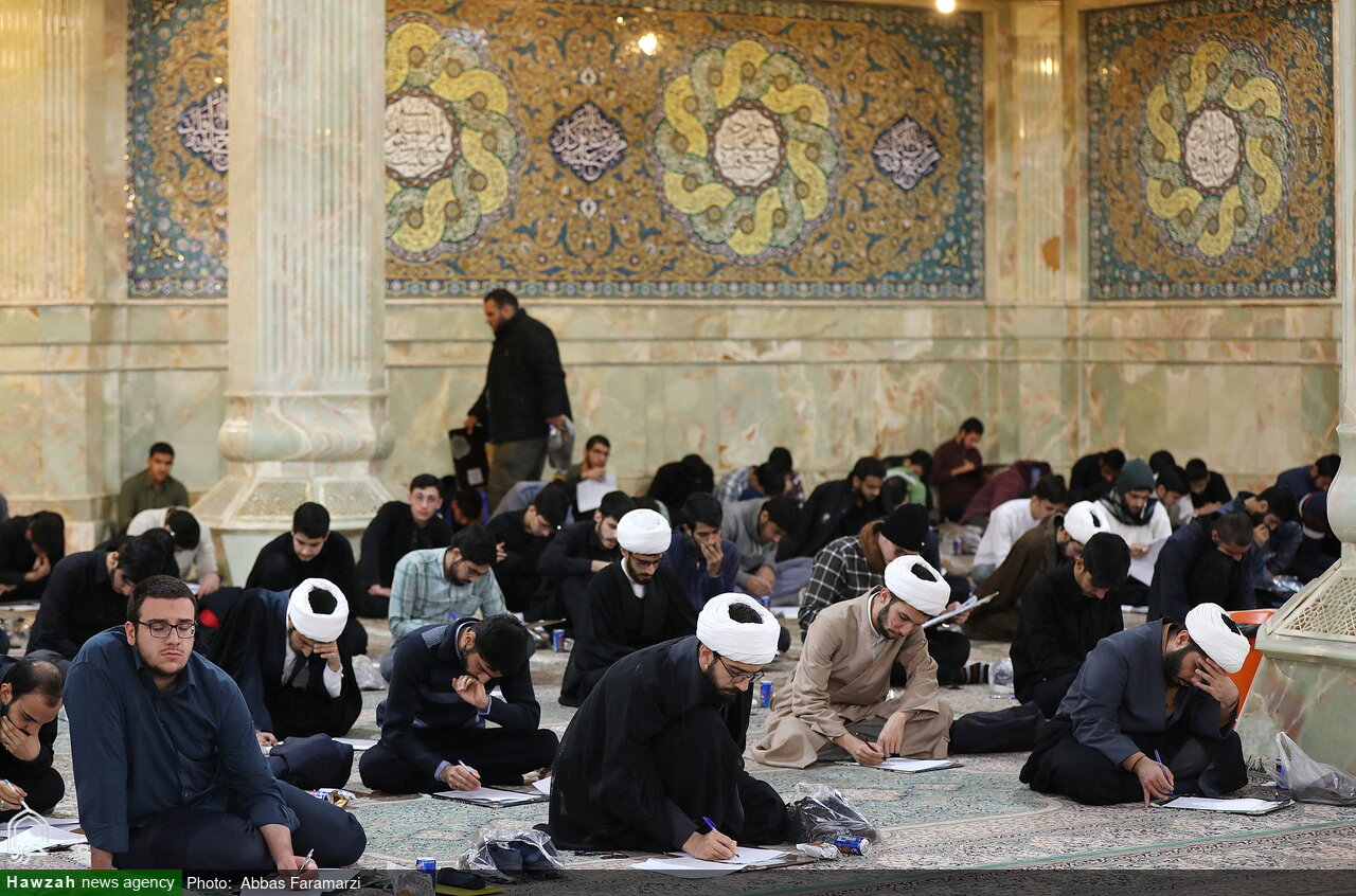 تصاویر/ مرحله استانی مسابقات علمی (المپیاد) حوزه علمیه قم