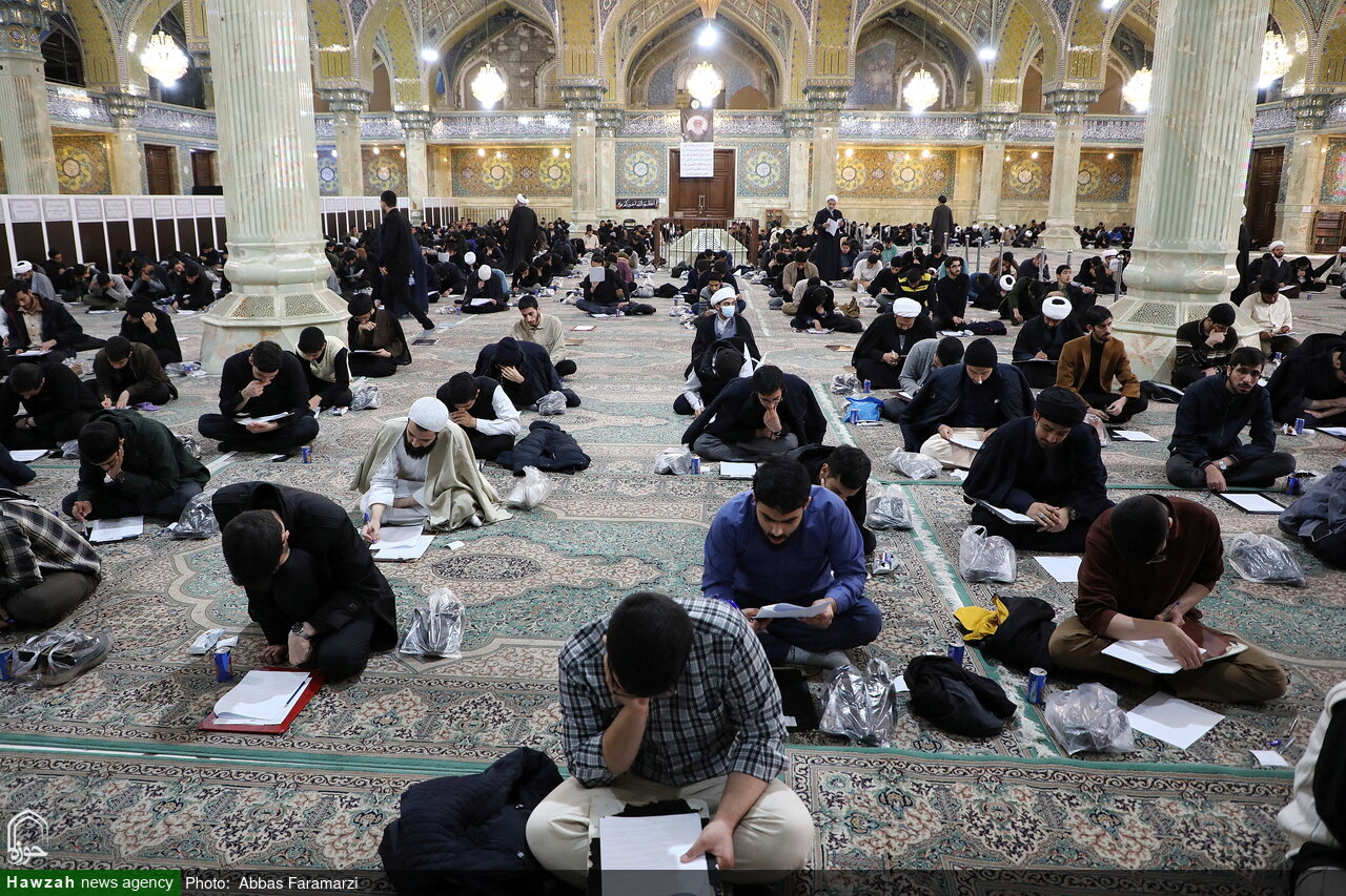 تصاویر/ مرحله استانی مسابقات علمی (المپیاد) حوزه علمیه قم