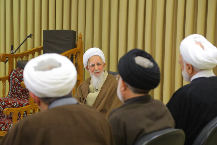 دیدار رییس قوه قضائیه با آیت الله العظمی جوادی آملی