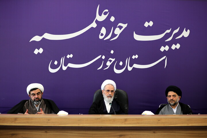 تصاویر/جلسه شورای معاونین حوزه علمیه خوزستان با حضور آیت الله اعرافی مدیریت حوزه علمیه کشور