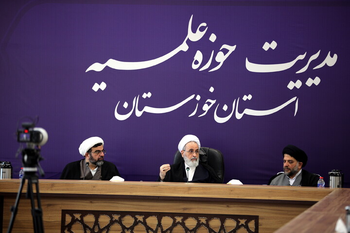 تصاویر/جلسه شورای معاونین حوزه علمیه خوزستان با حضور آیت الله اعرافی مدیریت حوزه علمیه کشور