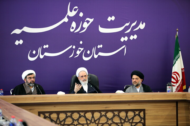 تصاویر/جلسه شورای معاونین حوزه علمیه خوزستان با حضور آیت الله اعرافی مدیریت حوزه علمیه کشور