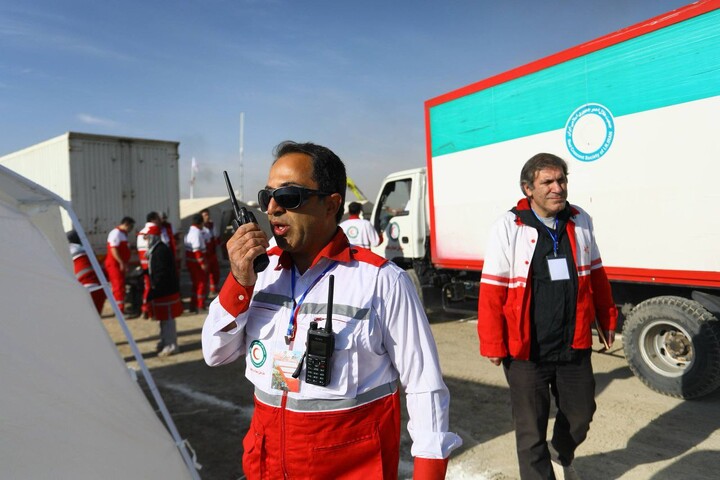 تصاویر /  برگزاری مانور زلزله و مخاطرات ترکیبی در همدان