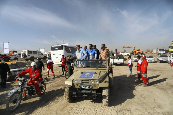 تصاویر /  برگزاری مانور زلزله و مخاطرات ترکیبی در همدان