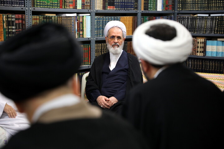 عیادت مدیر حوزه های علمیه از آیت الله شفیعی
