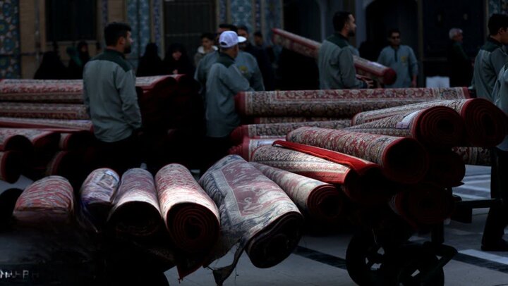 تصاویر/ اقامه نماز باران حرم حضرت عبدالعظیم حسنی (ع)