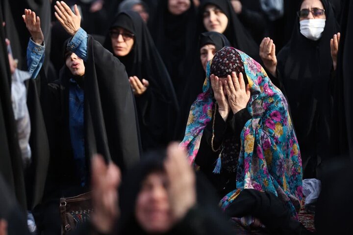 تصاویر/ اقامه نماز باران حرم حضرت عبدالعظیم حسنی (ع)