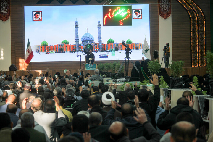 تصاویر| دعای ندبه در حسینیه جماران بیرجند