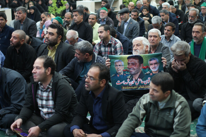 تصاویر| دعای ندبه در حسینیه جماران بیرجند