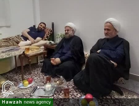 عیادت مدیران مجمع خطبا اصحاب الصاحب(عج) از حجت‌الاسلام عطاریه