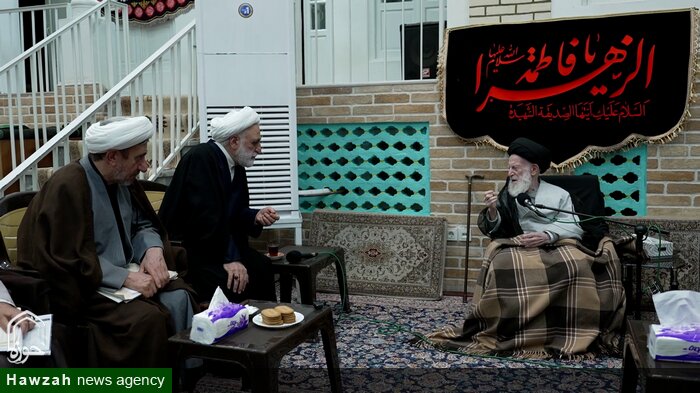 دیدار رئیس قوه قضائیه با آیت‌الله العظمی شبیری زنجانی