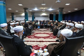 تصاویر/ نشست اساتید فلسفه حوزه‌های علمیه با حضور آیت الله اعرافی