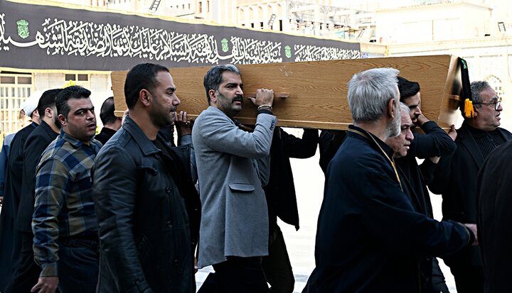 تصاویر/ مراسم تشییع و خاکسپاری پیکر ذاکر پیشکسوت اهل بیت(ع)