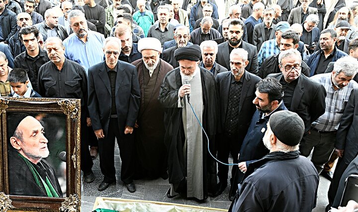 تصاویر/ مراسم تشییع و خاکسپاری پیکر ذاکر پیشکسوت اهل بیت(ع)