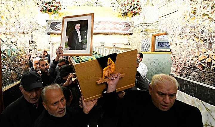 تصاویر/ مراسم تشییع و خاکسپاری پیکر ذاکر پیشکسوت اهل بیت(ع)