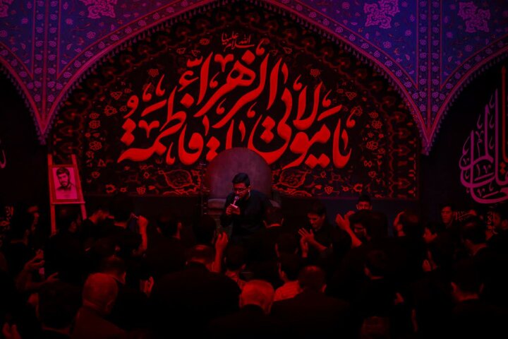 تصاویر/ برگزاری مراسم دهه اول فاطمیه هیئت رزمندگان اسلام یزد