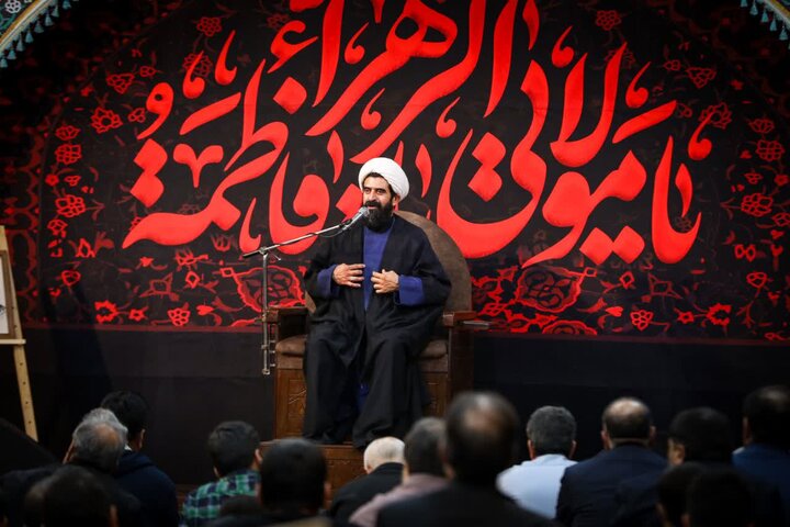 تصاویر/ برگزاری مراسم دهه اول فاطمیه هیئت رزمندگان اسلام یزد