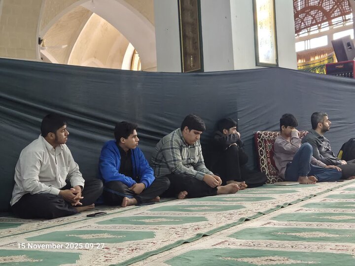 تصاویر/ درس اخلاق طلاب مدرسه علمیه آیت‌الله مدنی کاشانی(ره)