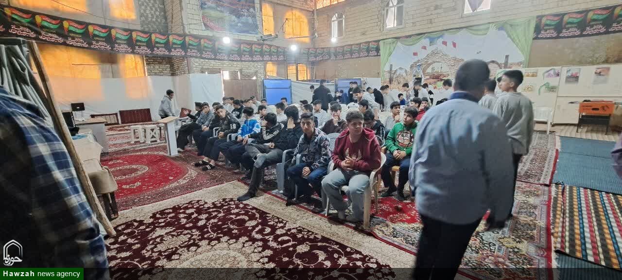 بازدید مسئول دفتر نمایندگی ولی فقیه در بسیج امام رضا (ع) از اردوی دانش آموزان +تصاویر