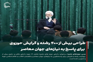 عکس نوشت| طراحی بیش از ۴۰۰ رشته و گرایش حوزوی برای پاسخ به نیازهای جهان معاصر