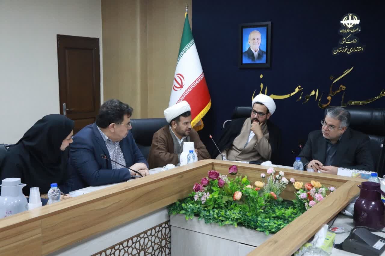 اولین جلسه شورای سیاستگذاری مسکن طلاب و روحانیون خوزستان برگزار شد+ تصاویر