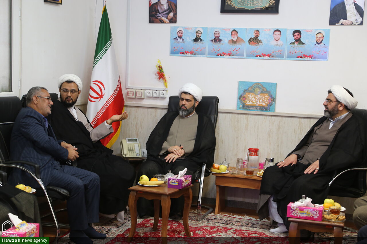 دیدار رئیس دفتر تبلیغات اسلامی خوزستان با مدیر حوزه علمیه خوزستان +عکس