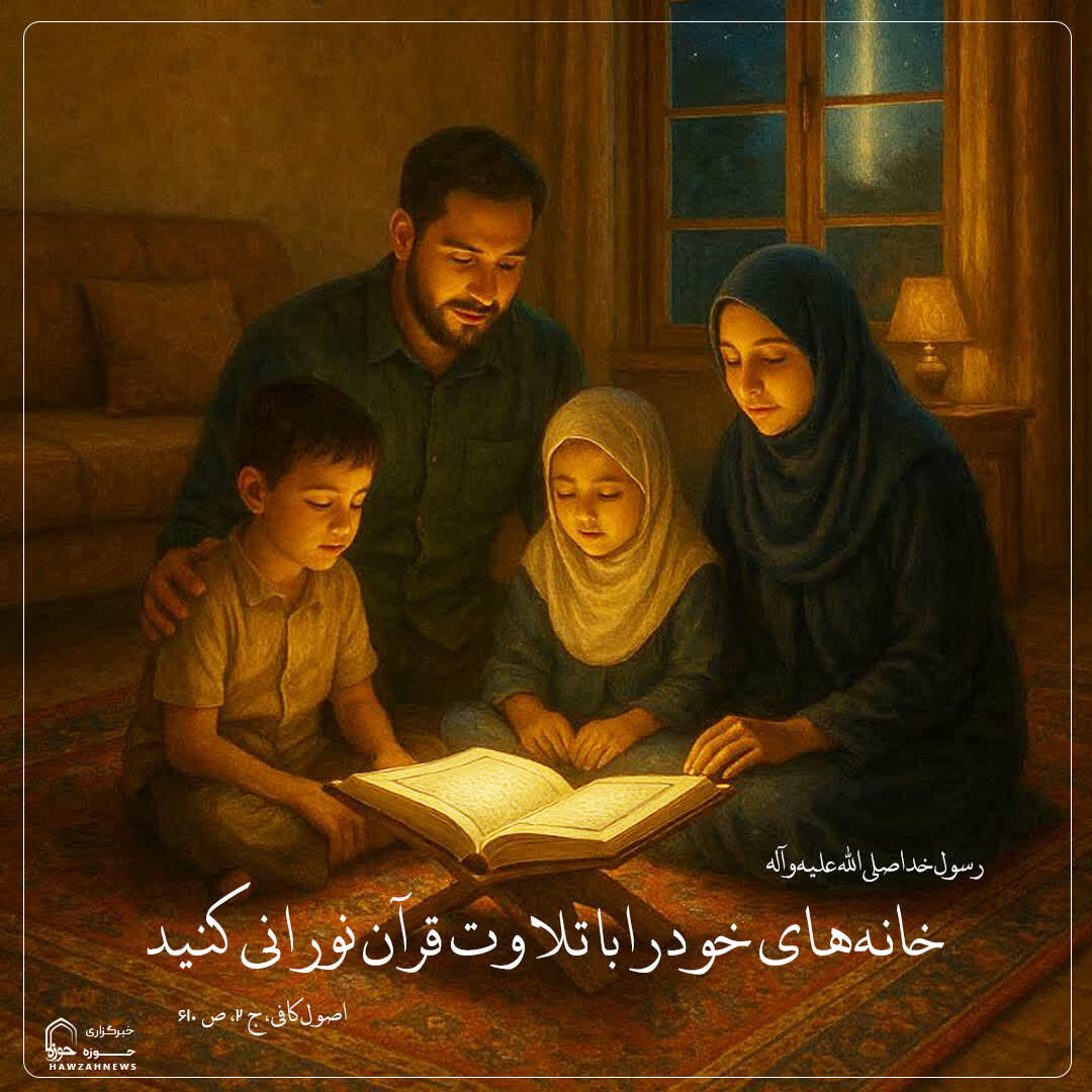 عکس نوشت| نورانیت خانه با قرآن