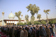 تصاویر/ حرم حضرت شاہ چراغ علیہ السلام میں نمازِ استسقاء کا انعقاد