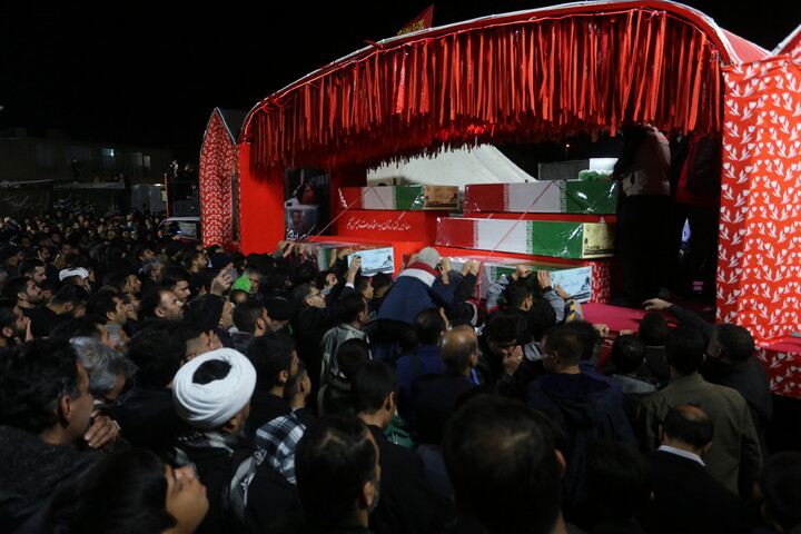 تصاویر / آیین بدرقه کاروان شهدای گمنام «اهالی بهشت» در اصفهان