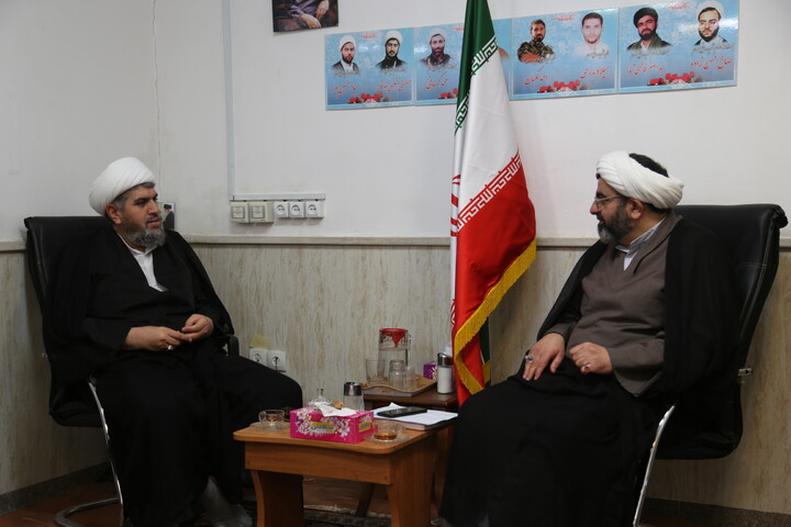 تصاویر/دیدار مدیر حوزه ایذه با مدیر حوزه علمیه خوزستان