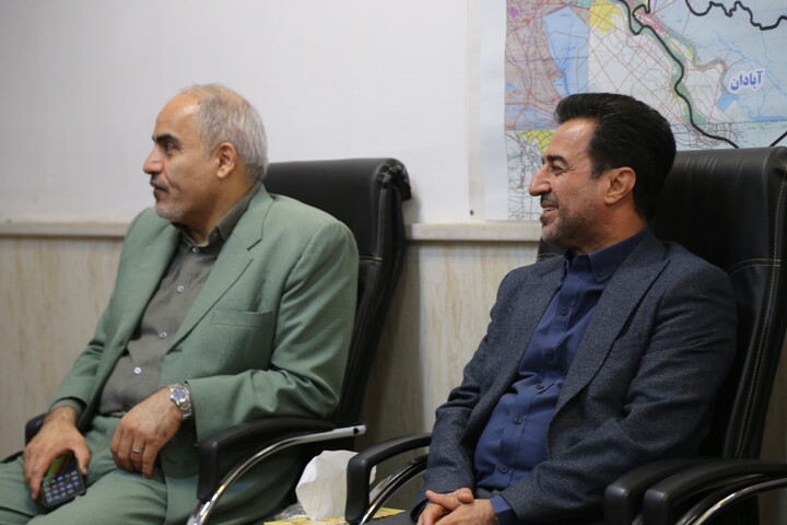 تصاویر/دیدار فرمانده سپاه ناحیه مقاومت بسیج امام علی (ع) اهواز با مدیر حوزه علمیه خوزستان