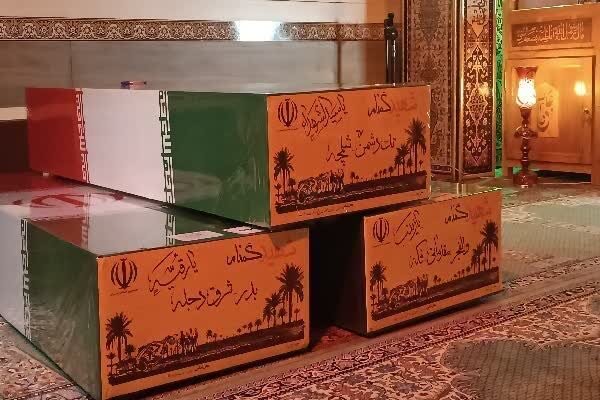 تصاویر/ مراسم استقبال از ۹ شهید گمنام در شهر کرمان