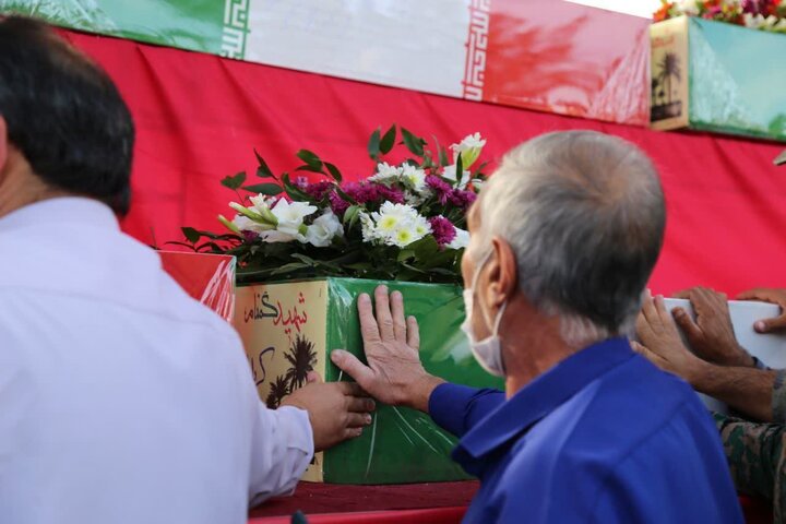 تصاویر/ مراسم استقبال از ۹ شهید گمنام در شهر کرمان