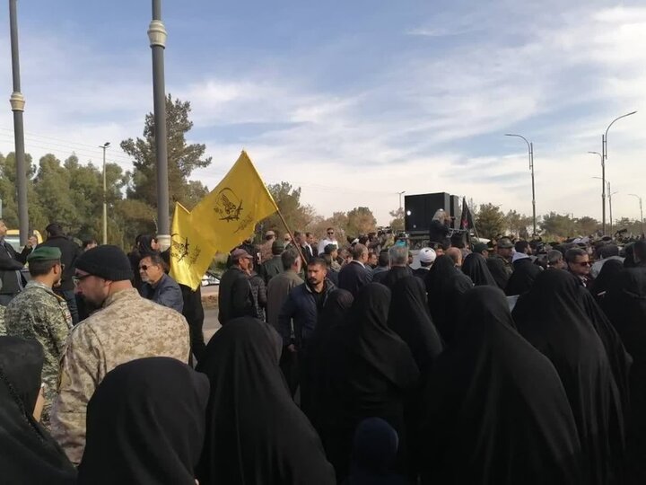 تصاویر/ مراسم استقبال از ۹ شهید گمنام در شهر کرمان