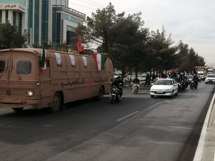 تصاویر/ مراسم استقبال از ۹ شهید گمنام در شهر کرمان