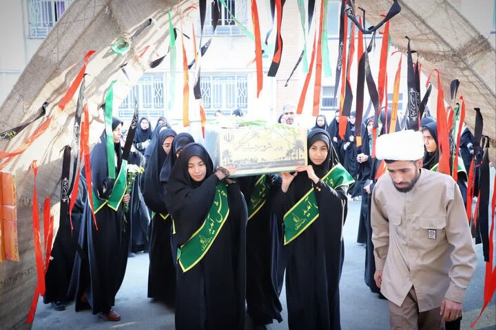 تصاویر/مراسم استقبال از پیکر مطهر «شهید گمنام» در دانشگاه فرهنگیان اراک