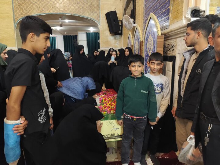 تصاویر/ پیکر پاک شهید گمنام دوران دفاع مقدس میهمان شهر بم